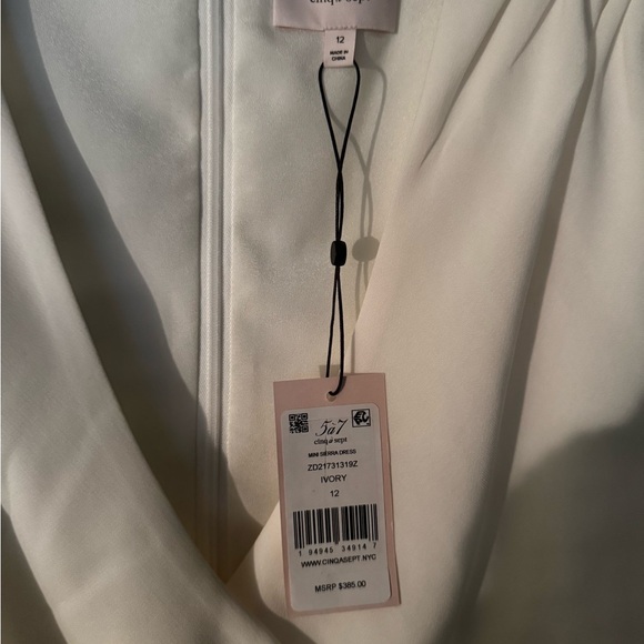 Cinq a sept mini sierra wrap dress ivory - Picture 3 of 3